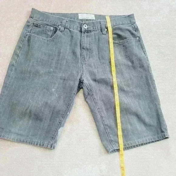 Vintage Ecko Unlimited relaxed Fit jorts black Denim Jean Shorts Mens Size 38 - Picture 3 of 8